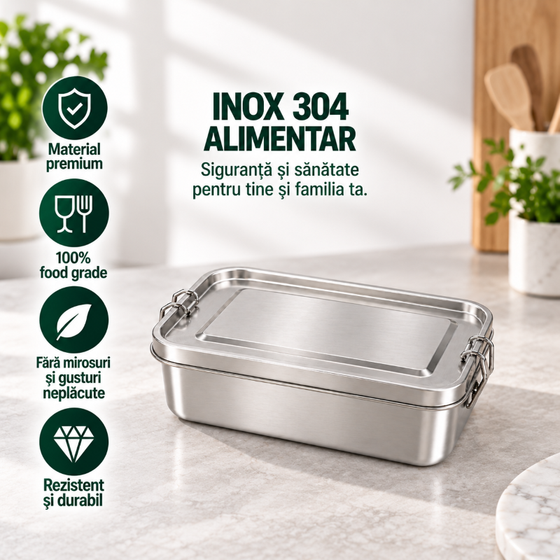 Caserolă din inox 304 alimentar